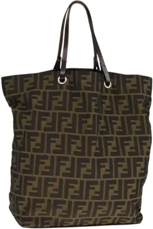 Fendi Pre-owned, Kobieta, brązowy, ONE SIZE, Pre-owned Canvas handbags