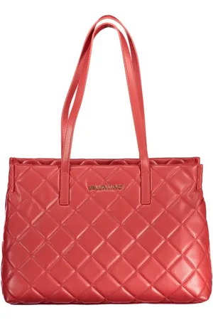 Valentino by Mario Valentino Torebki, Kobieta, Czerwony, ONE SIZE, Len, Czerwona Torba z Polietylenu z Rączkami