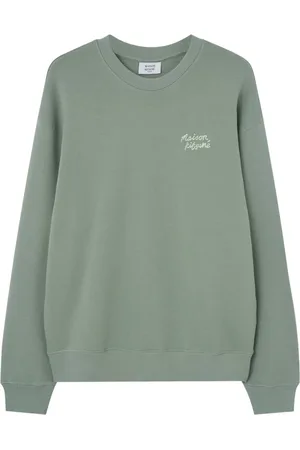 Maison Kitsuné Bluzy, Mężczyzna, Zielony, XL, Swetry Ręcznie Pisane