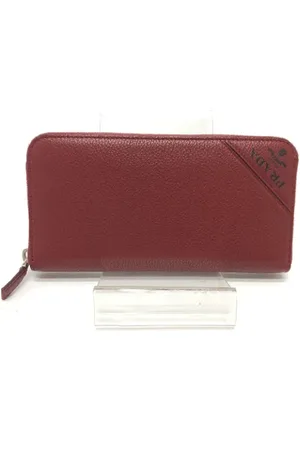 Prada Pre-owned, Kobieta, Czerwony, ONE SIZE, Skóra, Pre-owned skórzane portfele
