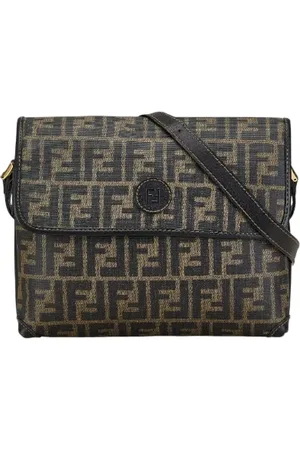 Fendi Pre-owned, Kobieta, brązowy, ONE SIZE, Skóra, Pre-owned Canvas shoulder-bags