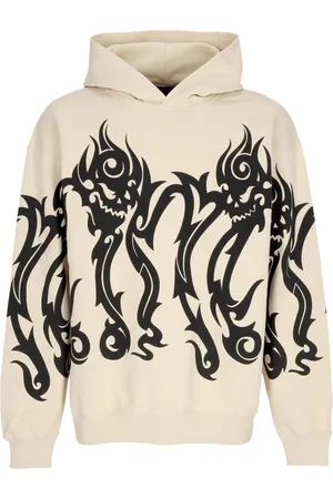 Octopus Bluzy, Mężczyzna, Beżowy, L, Tribal Skull Bluza Kremowa