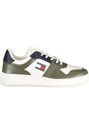 Tommy Hilfiger Buty, Mężczyzna, Zielony, 42 EU, Zielony Poliestrowy Sneaker