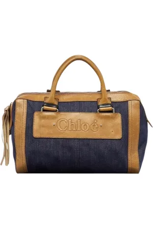 Chloé Pre-owned, Kobieta, Niebieski, ONE SIZE, Denim, Pre-owned Denim handbags