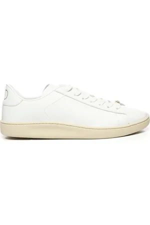 VALENTINO GARAVANI Buty, Mężczyzna, Biały, 43 EU, Len, Białe Sneakersy z Zdejmowanym Dodatkiem