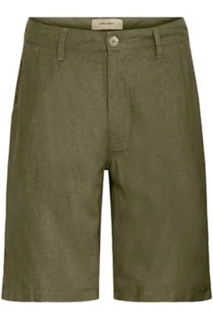 Blend Szorty, Mężczyzna, Zielony, S, Len, Modne szorty chino z kieszeniami