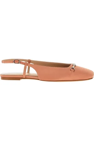 Twin-Set Buty, Kobieta, Czerwony, 41 EU, Lososiowe Satynowe Baletki