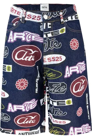 Arte Antwerp Szorty, Mężczyzna, Wielobarwność, W30, Denim, Niebieskie Dżinsowe Spodenki Luźny Krój