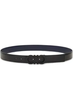 Salvatore Ferragamo Akcesoria, Mężczyzna, Czarny, 110 CM, Czarny pasek z klamrą