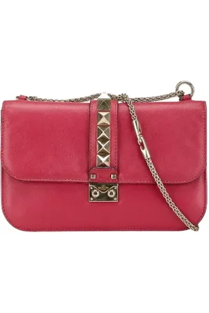 VALENTINO Pre-owned, Kobieta, Różowy, ONE SIZE, Skóra, Pre-owned skórzane torby na ramię