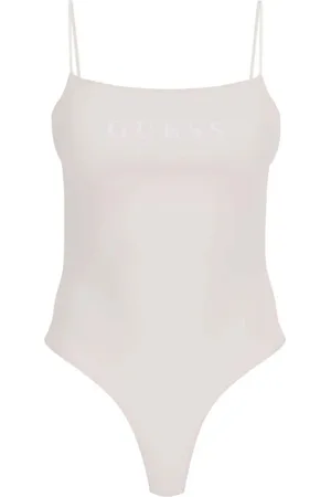 Guess Koszulki, Kobieta, Beżowy, XL, Bawełna, Print Body Carrie
