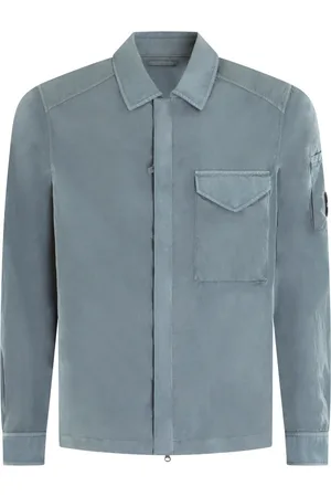 C.P. Company Kurtki, Mężczyzna, Zielony, L, Zielona Overshirt Chrome-R Styl