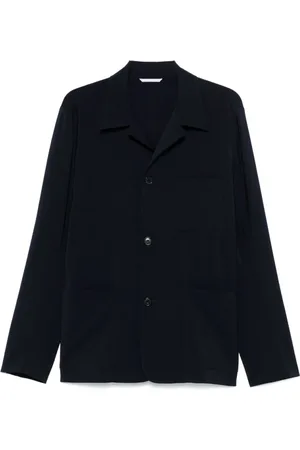 Paul Smith Kurtki, Mężczyzna, Niebieski, M, Niebieska Kurtka z Guzikami i Kieszeniami