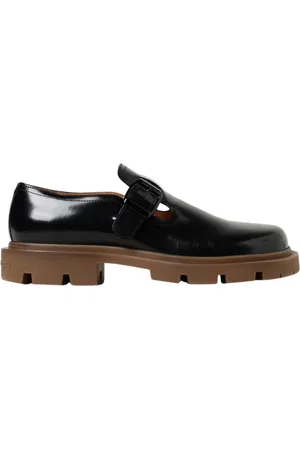 Maison Margiela Buty, Mężczyzna, Czarny, 39 EU, Czarne Skórzane Buty Mary Jane