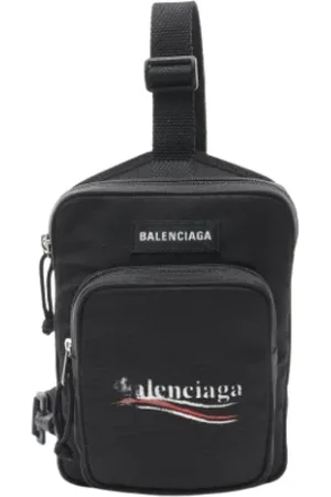 Balenciaga Torebki, Mężczyzna, Czarny, ONE SIZE, Len, Pre-owned Canvas balenciaga-bags