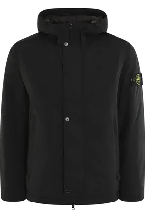 Stone Island Kurtki, Mężczyzna, Czarny, L, Kurtka Męska Klasyczny Styl