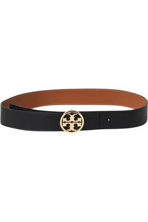 Tory Burch Akcesoria, Kobieta, Czarny, L, Czarny Skórzany Pasek Elegancki Styl