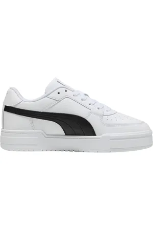 PUMA Buty, Mężczyzna, Biały, 43 EU, Klasyczne Białe Czarne Sneakersy