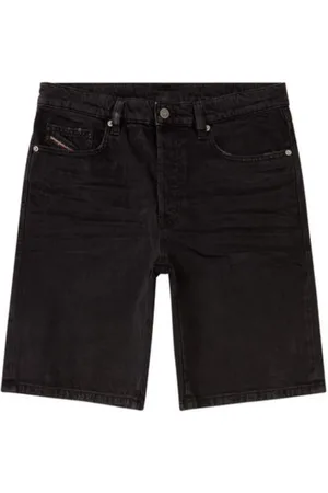 Diesel Szorty, Mężczyzna, Czarny, W30, Bawełna, Czarne Regular-Short Jeansyy, 100% Bawełna