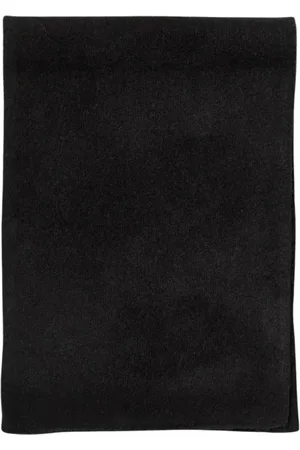 Maison Margiela Akcesoria, Mężczyzna, Czarny, ONE SIZE, Czarny Wełniany Szal Minimalistyczny Styl