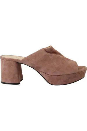Prada Buty, Kobieta, Różowy, 37 EU, Zamsz, Eleganckie ciemnoróżowe zamszowe obcasy