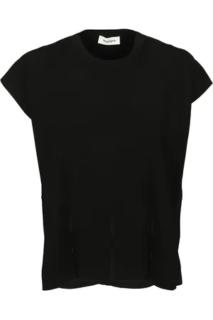 KANGRA CASHMERE Koszulki, Mężczyzna, Czarny, XS, Czarny top z wysokim kołnierzem z wiskozy
