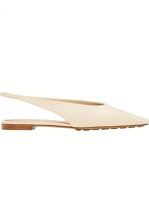 Bottega Veneta Buty, Kobieta, Beżowy, 41 EU, Ivory Slingback Obcasy