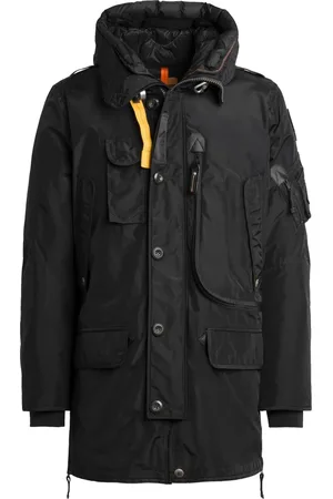 Parajumpers Kurtki, Mężczyzna, Czarny, XL, Nylon, Ikoniczna parka z kapturem arcydzieło