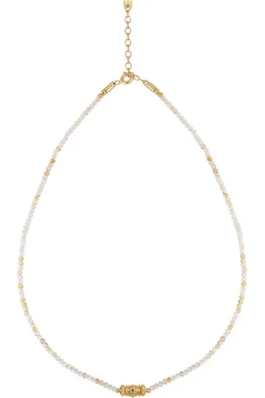 Dorothée Sausset Akcesoria, Kobieta, Żółty, ONE SIZE, Bransoletka Rakhi Lola Stones