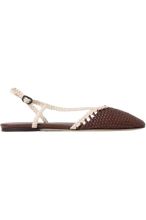 Hereu Buty, Kobieta, brązowy, 40 EU, Płaskie sandały tkane