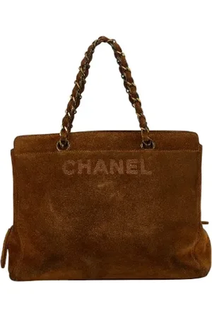 CHANEL Pre-owned, Kobieta, brązowy, ONE SIZE, Skóra, Pre-owned Suede totes