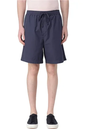 Woolrich Szorty, Mężczyzna, Niebieski, M, Krótka Popeline