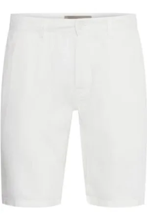 Blend Szorty, Mężczyzna, Beżowy, M, Len, Modne szorty chino z kieszeniami