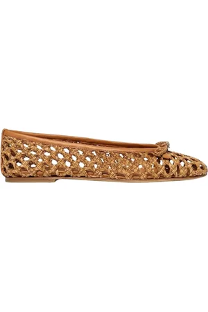 Casadei Buty, Kobieta, Beżowy, 37 EU, Raffia Flats Styl Casual Kobieta