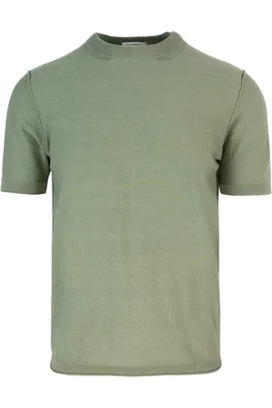 Paolo Pecora Koszulki, Mężczyzna, Zielony, 2XL, Zielone Casualowe Bawełniane T-shirty i Pola