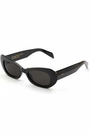 Retrosuperfuture Akcesoria, unisex, Czarny, ONE SIZE, Czarne Okulary przeciwsłoneczne Stylowe Unisex