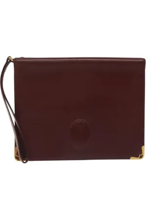 Cartier Pre-owned, Kobieta, Czerwony, ONE SIZE, Skóra, Pre-owned Leather clutches