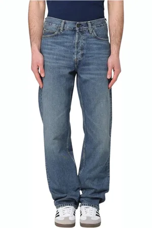 Carhartt Jeansy, Mężczyzna, Niebieski, W32, Luźne niebieskie jeansy