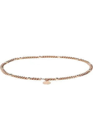 Stella McCartney Akcesoria, Kobieta, Żółty, M, Luksusowy Pasek w Kolorze Złota
