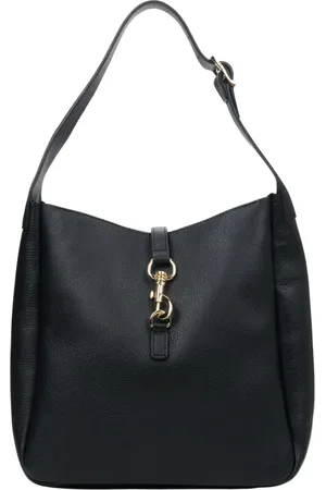 Estro Torebki, Kobieta, Czarny, ONE SIZE, Czarna torba Shopper wykonana z wysokiej jakości włoskiej skóry naturalnej dla kobiet