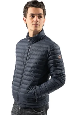 Colmar Kurtki, Mężczyzna, Niebieski, 5XL, Nylon, Kurtka Puchowa Męska - Niebieska, Regularny Krój, Odporna na Wodę