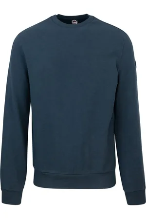 Colmar Bluzy, Mężczyzna, Niebieski, S, Nylon, Niebieski Sweter Regular Fit Waga Wiosenna