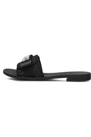Guess Buty, Kobieta, Czarny, 36 EU, Elyze Czarne Kapcie dla Kobiet