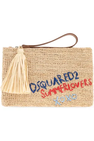Dsquared2 Torebki, Mężczyzna, Beżowy, ONE SIZE, Torba do ręki kapsuła `Summer Lovers`