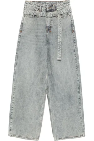 KSUBI Jeansy, Kobieta, Niebieski, W26, Niebieskie Jeansyy z Paskiem