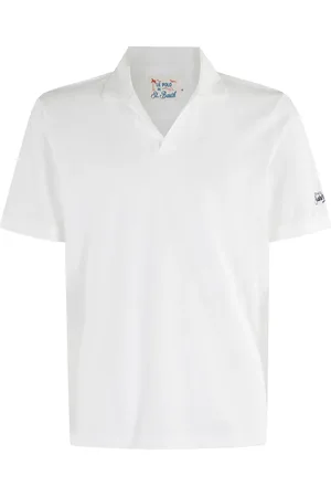 MC2 SAINT BARTH Koszulki, Mężczyzna, Biały, XL, Biała Koszulka Polo Piquet
