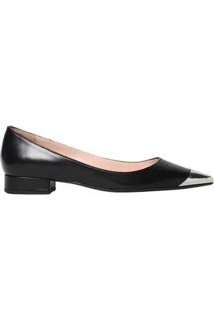 ANNA F. Buty, Kobieta, Czarny, 40 EU, Czarne Skórzane Baletki