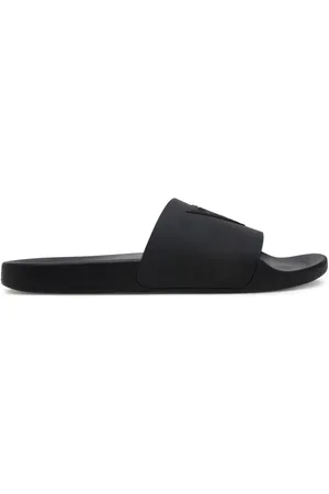 Guess Buty, Mężczyzna, Czarny, 46 EU, Męskie klapki Tokyot czarna podeszwa