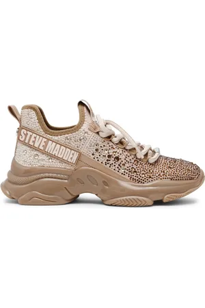 Steve Madden Buty, Kobieta, brązowy, 40 EU, Złote Sneakersy dla stylowego wyglądu