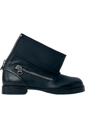 J.W.Anderson Buty, Kobieta, Czarny, 39 EU, Stylowe Skórzane Buty Motocyklowe